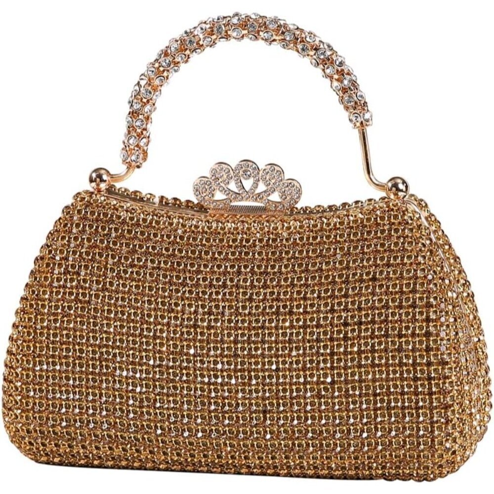 Women's Rhinestone Clutch Bag Polyester Tote Crossbody Evening Party